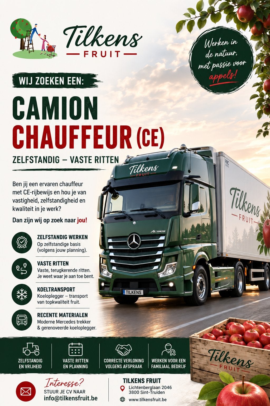 Camion Chauffeur (CE), Vacatures