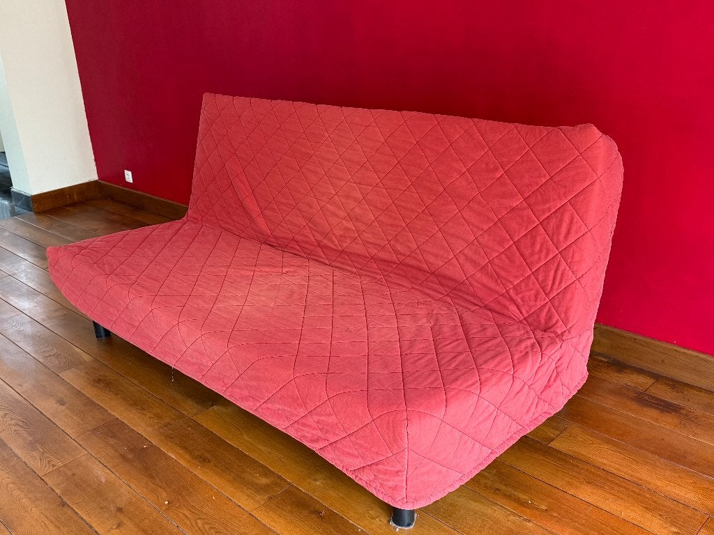 zetelbed, Ophalen, Gebruikt, Tweepersoons, 140 cm