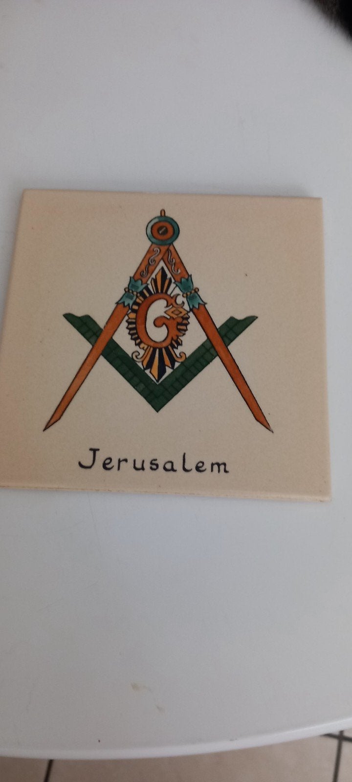 Bordje Vrijmetselarij Jerusalem, Ophalen of Verzenden