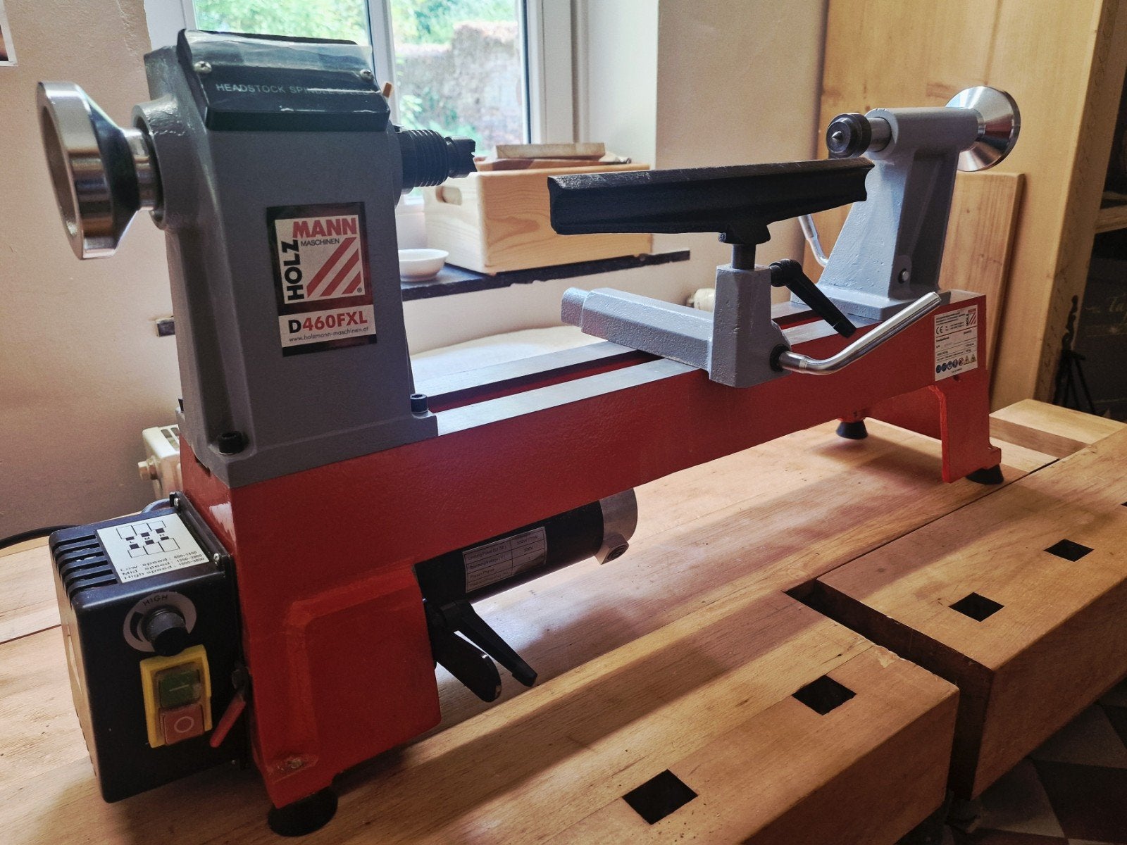 Tour Holzmann D460FXL, Bricolage & Construction, Enlèvement, Comme neuf, Tour à bois, 500 à 1000 mm