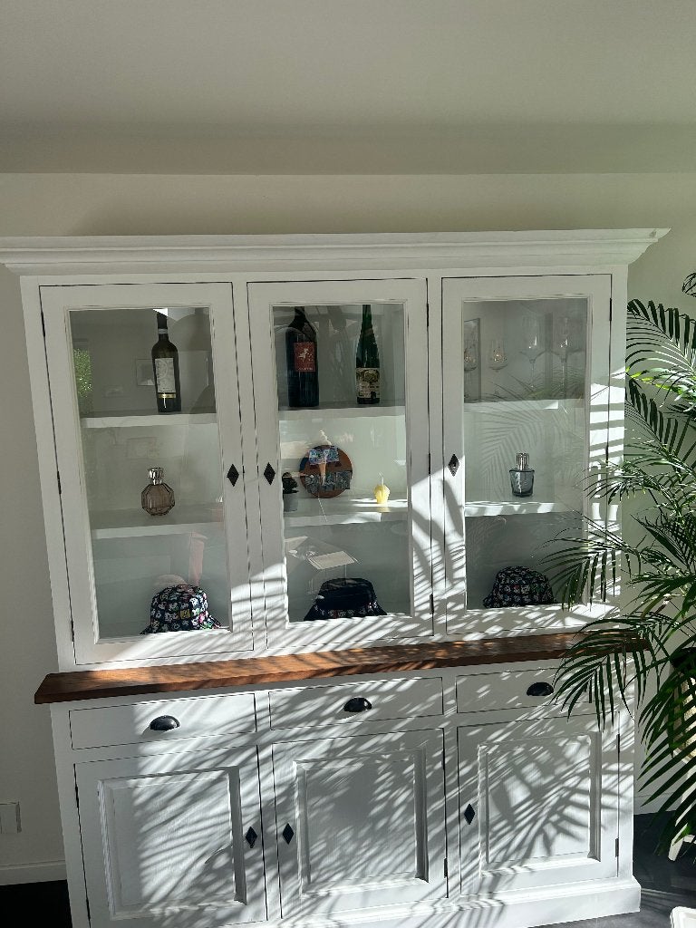 Vitrine kast, Huis en Inrichting, Kasten | Vitrinekasten, Ophalen, Gebruikt, 200 cm of meer, 150 tot 200 cm