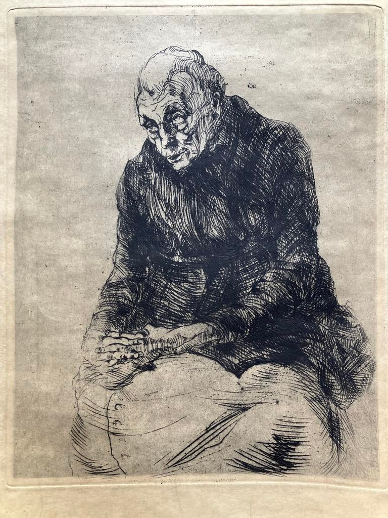 Ets Jacques Boonen (1911-1968), Antiek en Kunst, Ophalen, Ets, Gesigneerd