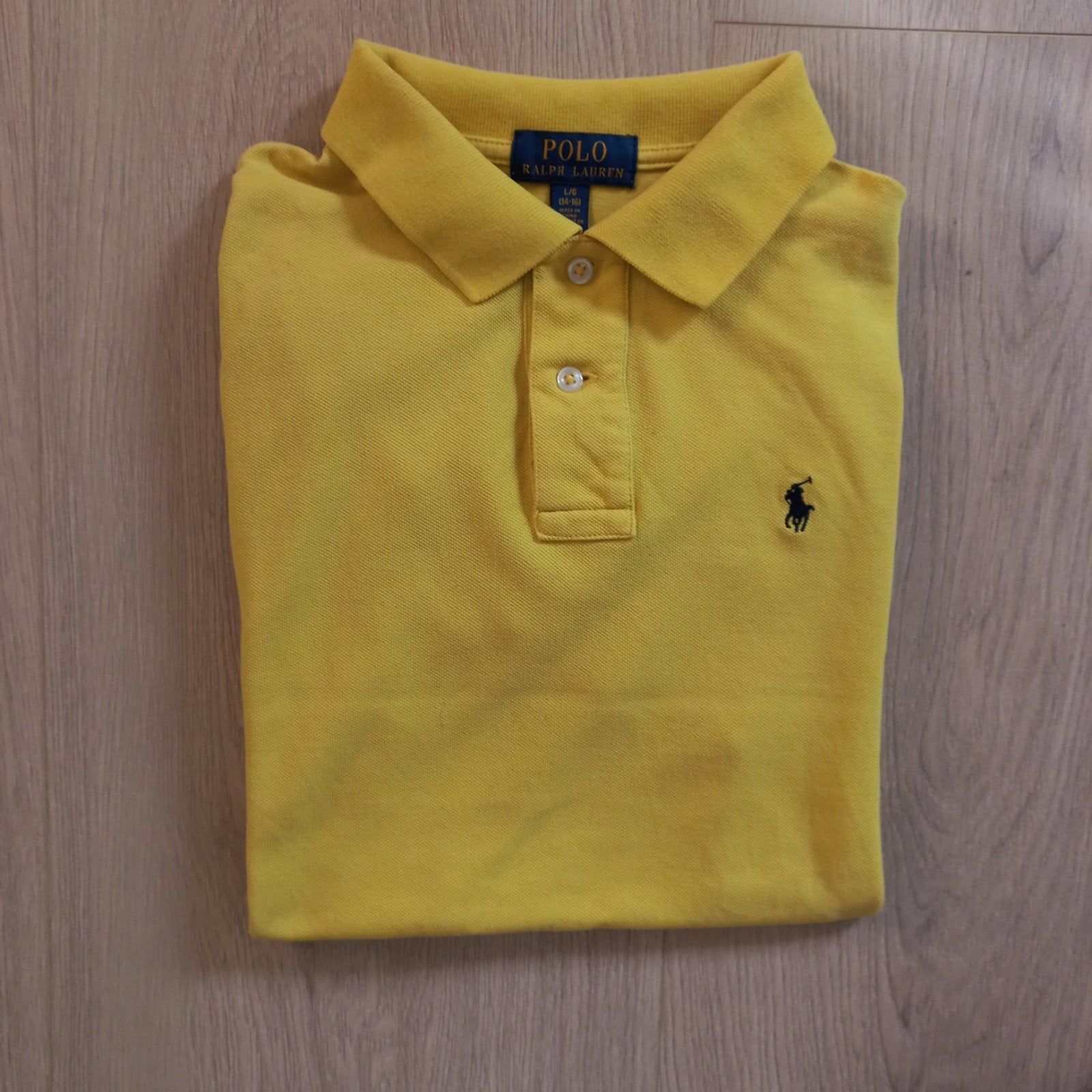Polo jaune Ralph Lauren élégant taille XS (14/16), Jaune, Comme neuf, Polo Ralph Lauren, Taille 46 (S) ou plus petite