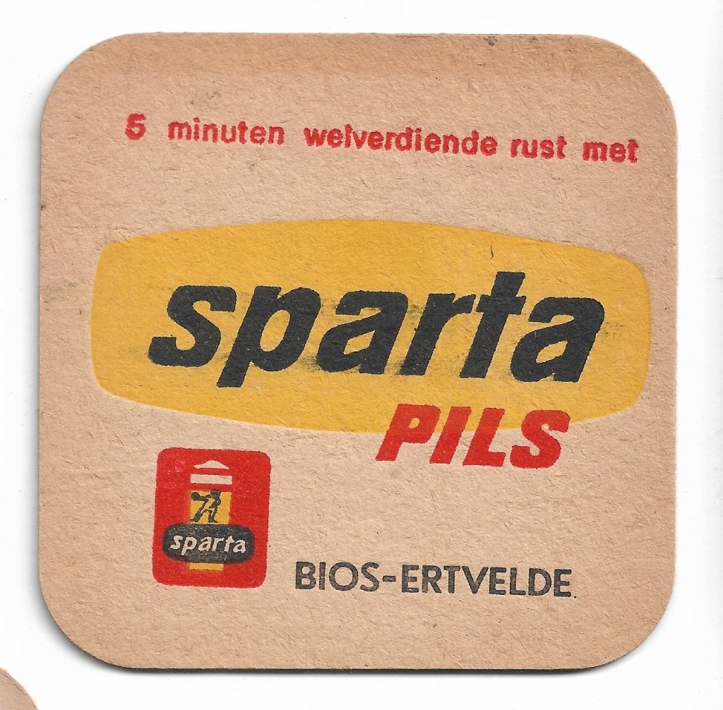 sous bock Sparta pils, Verzamelen, Ophalen of Verzenden, Nieuw, Viltje(s)