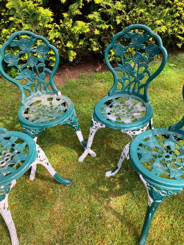4 stoelen vintage, Ophalen, Vier