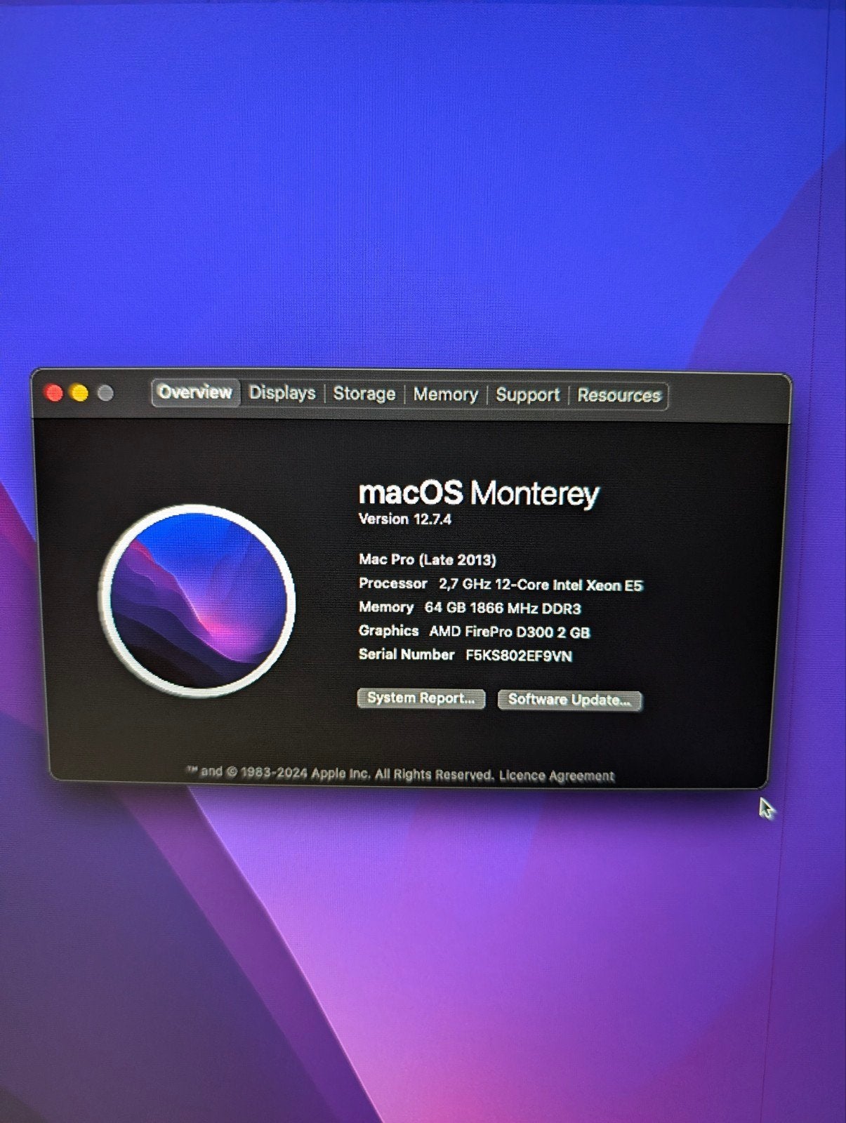 Mac Pro 6.1, 64 Go de RAM, processeur 12 cœurs, Computers en Software, Ophalen of Verzenden, Mac Pro