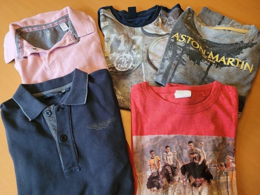 lot de manches longues 128, Garçon, Enlèvement ou Envoi, Chemise ou À manches longues, Comme neuf