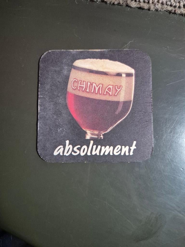 Sous bock Chimay (modèle 1), Ophalen of Verzenden, Gebruikt, Viltje(s), Overige merken