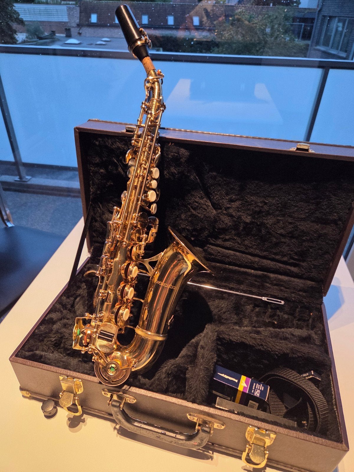 saxophone soprano Windsor, Musique & Instruments, Enlèvement ou Envoi, Soprano, Avec valise