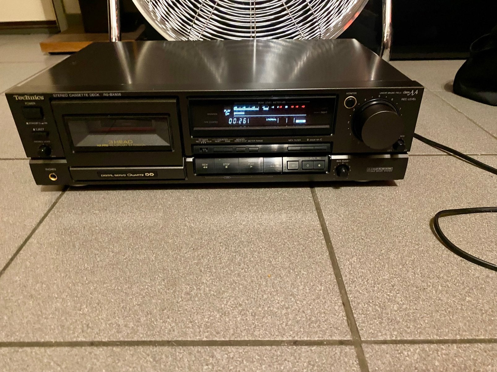 Technics RS-BX606 is een hoogwaardig 3-kops cassette deck, Audio, Tv en Foto, Cassettedecks, Ophalen of Verzenden, Enkel, Overige merken