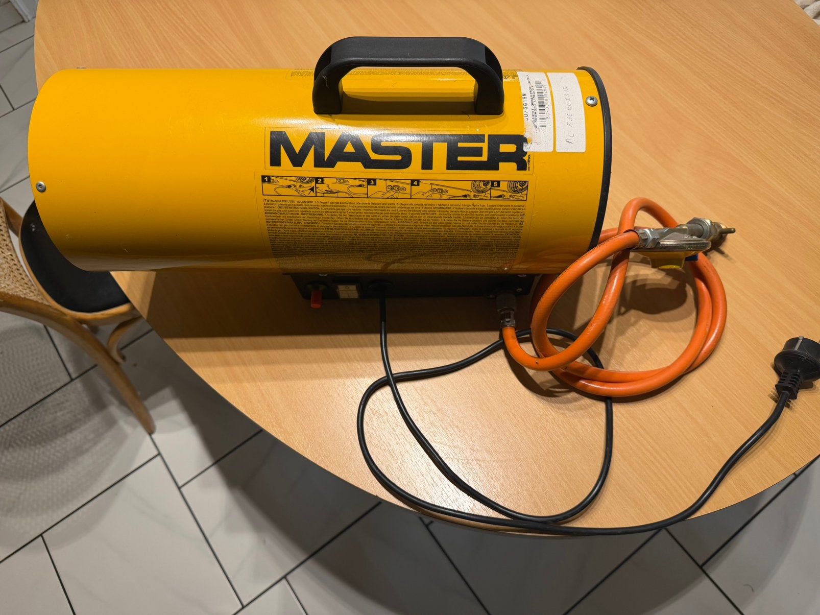 Master gasheater, Doe-het-zelf en Bouw, Ophalen, Nieuw