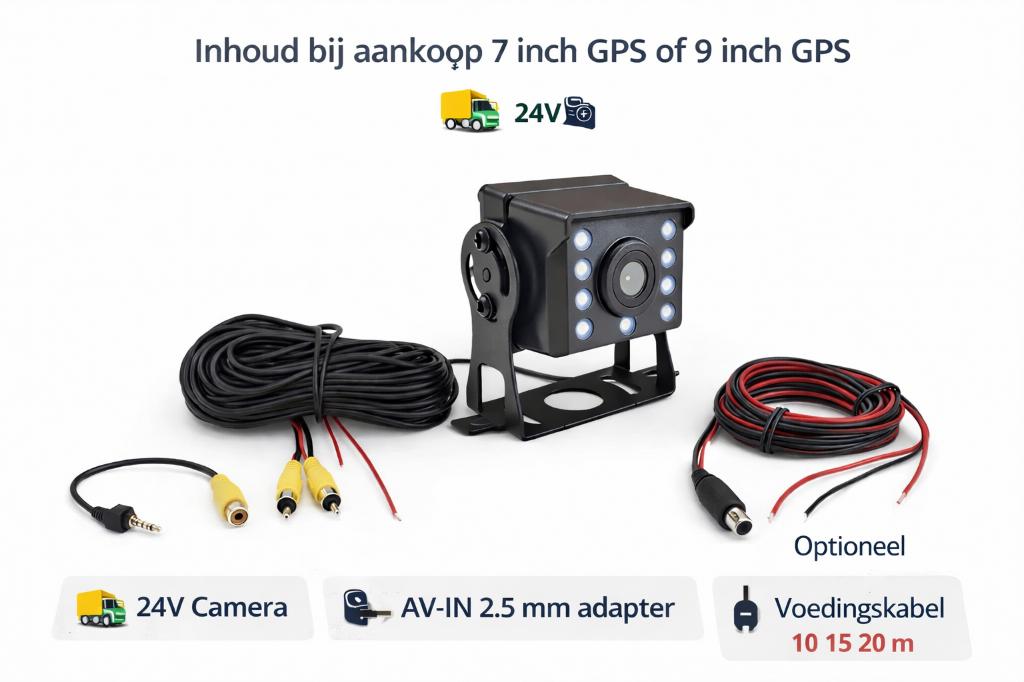 7 inch Camper, Auto GPS Navigatie met Achteruitrijcamera Set, Info@drktech.be, Oosterwennel 35 Genk, Nieuw, Ophalen of Verzenden