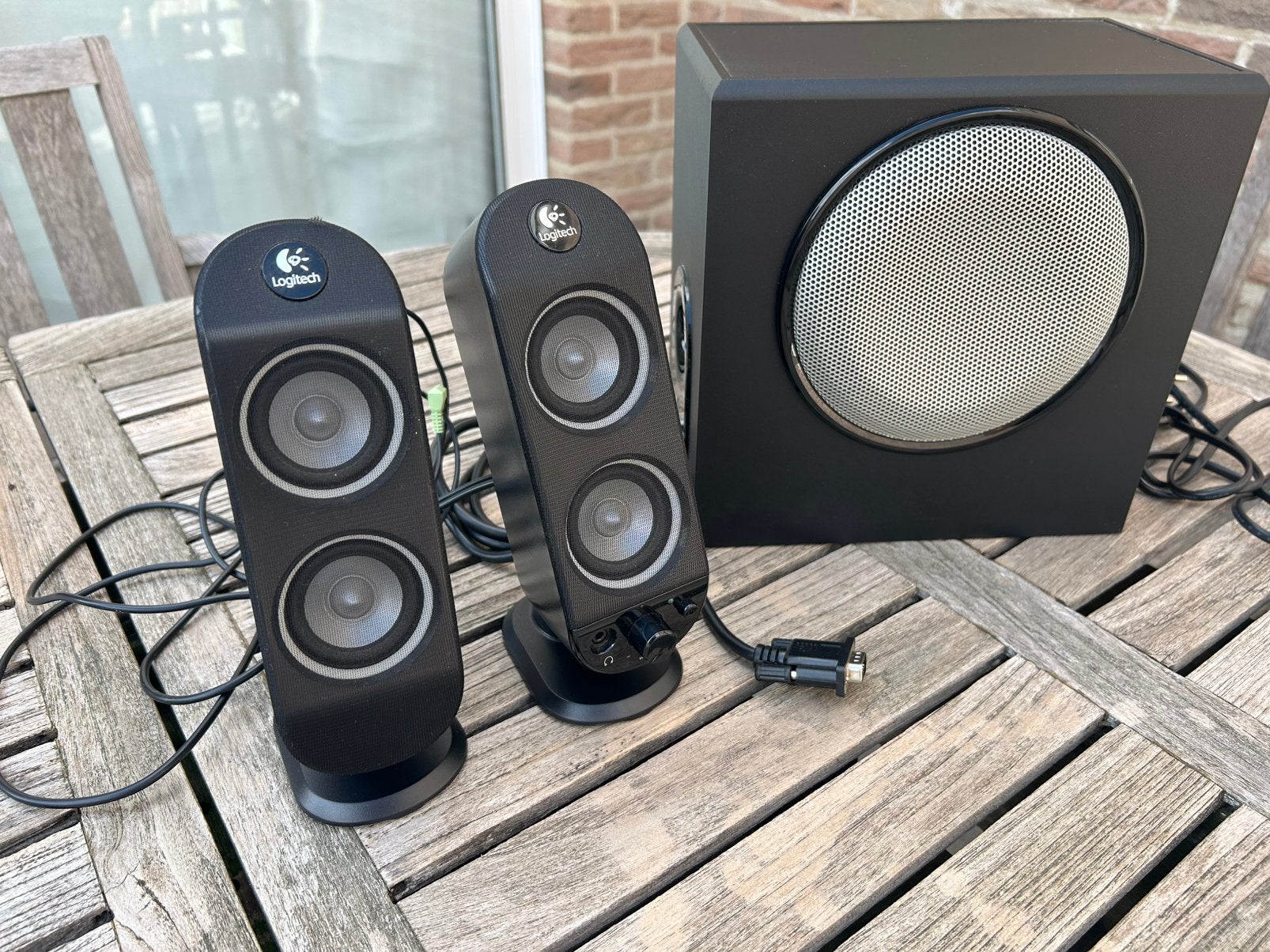 Logitech X-230, Computers en Software, Pc speakers, Ophalen, Gebruikt