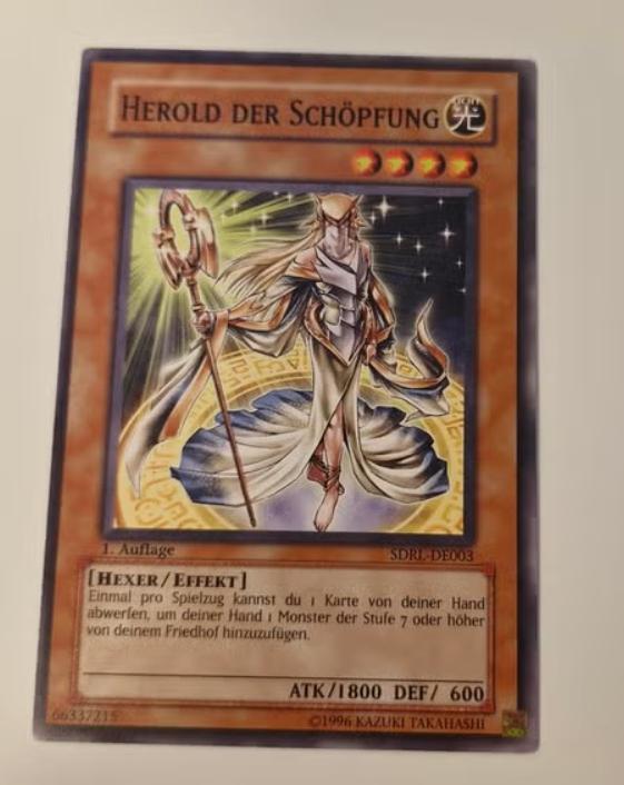 Carte Yugioh : Héros de Schöpfung (SDRL-DE003), Enlèvement ou Envoi, Comme neuf