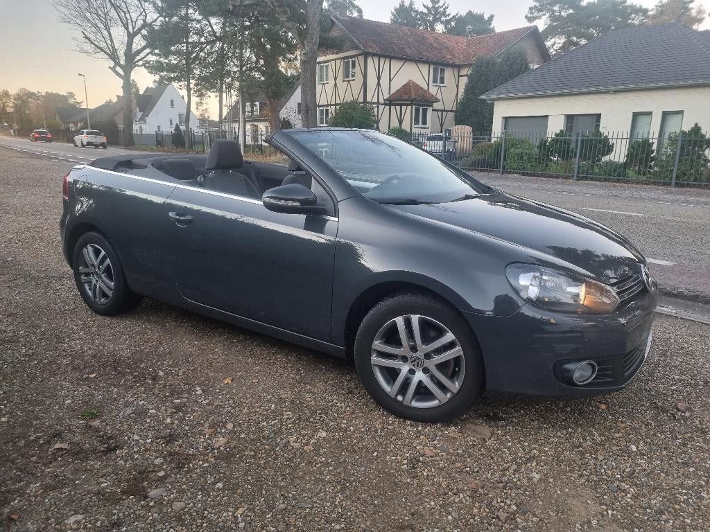 Vw Golf Cabrio 1.6crtdi, Voorwielaandrijving, Euro 5, Stof, Zwart