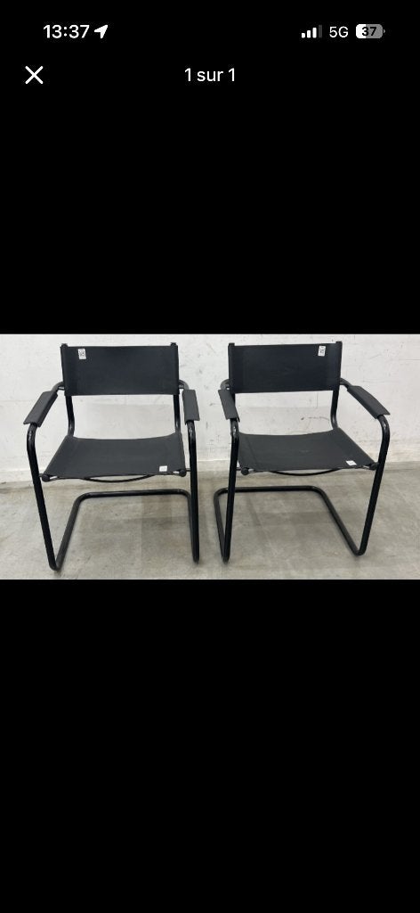 Paire de fauteuils cuir Breuer, Enlèvement