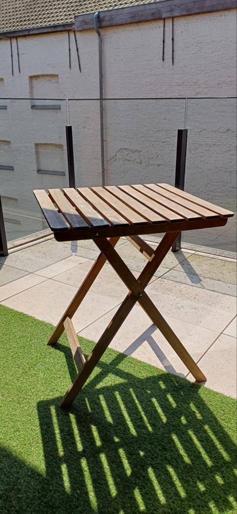 houten klaptafel, Ophalen, Gebruikt, Vierkant, Inklapbaar