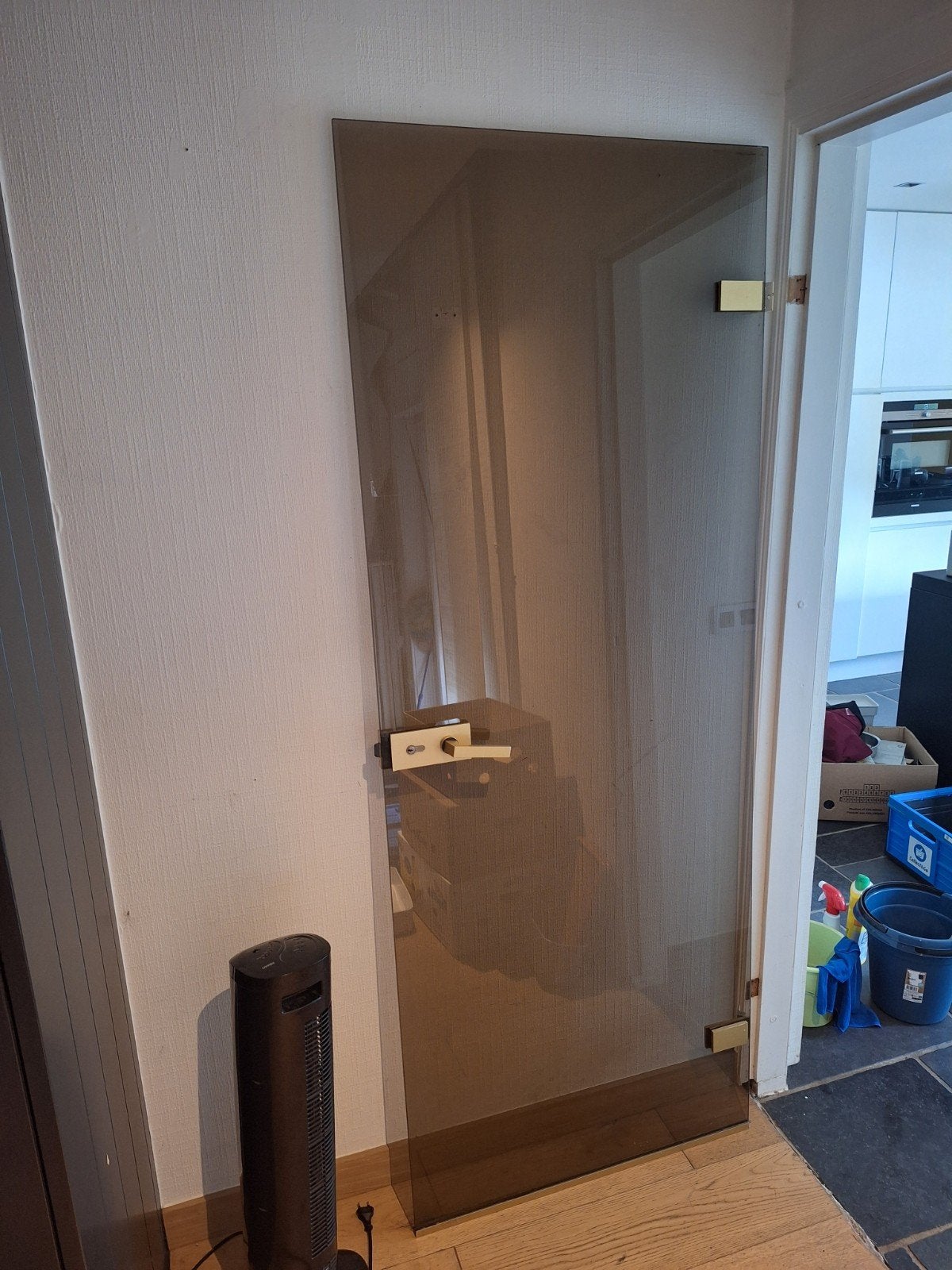 Glazen deur, Enlèvement, Porte intérieure, Comme neuf, Porte pliante