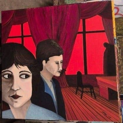 schilderij, Ophalen, Handgeschilderd