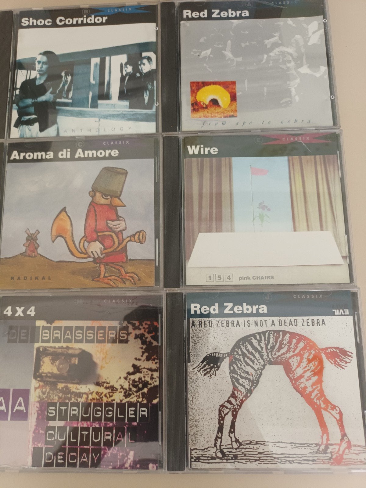 new wave classix red zebra, wire, aroma, shoc corridor, Ophalen of Verzenden