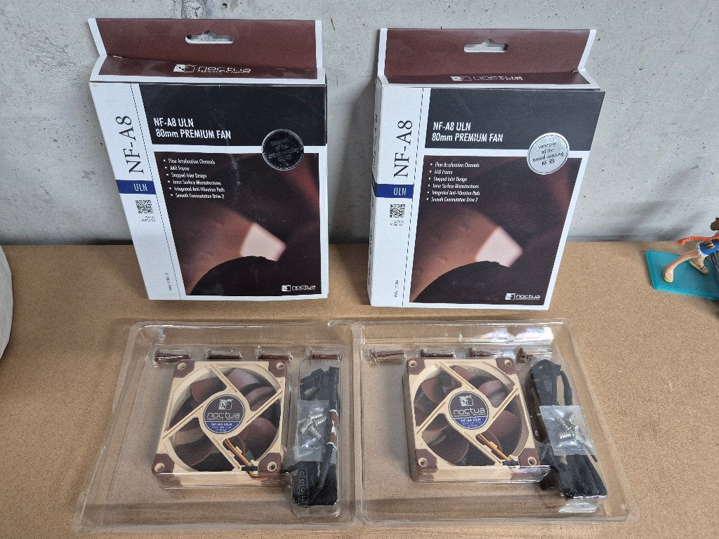 Noctua NF-A8 ULN 80mm Fans (Set van 2) - Nieuwstaat, Computers en Software, Computerkoelers, Ophalen of Verzenden, Zo goed als nieuw