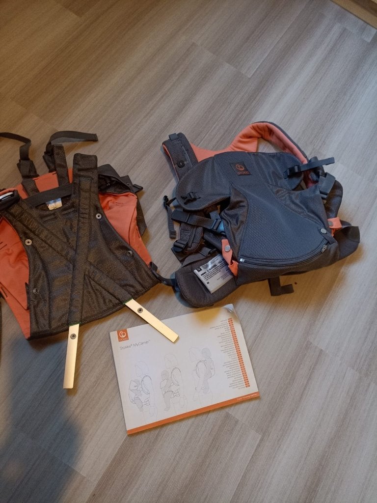 Baby -en peuterdraagzak Stokke, Kinderen en Baby's, Babydragers en Draagdoeken, Buik of Rug, Zo goed als nieuw, Draagzak, Ophalen