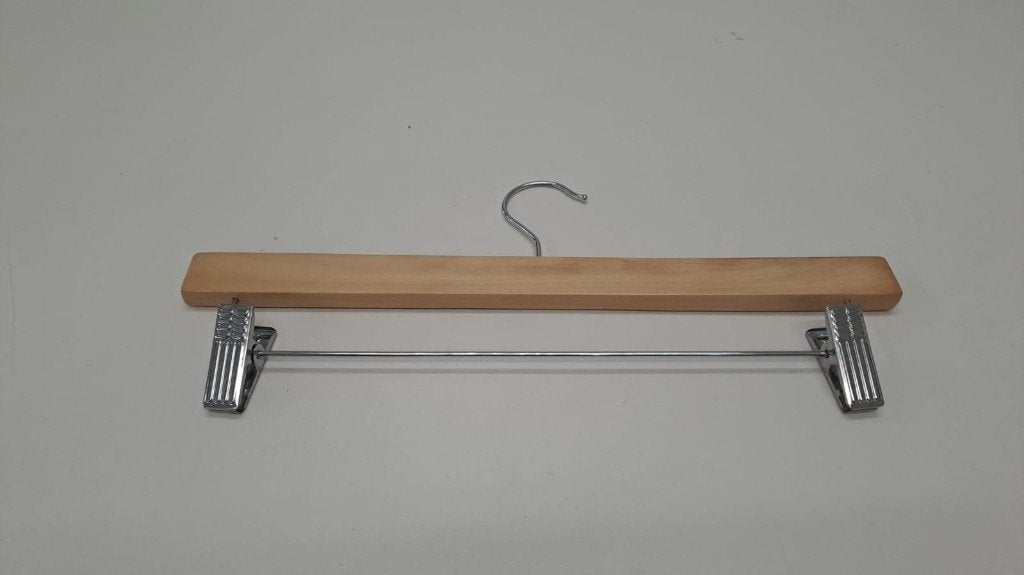 kledinghanger met broek/rokklem, Enlèvement, Comme neuf, Bois, Enfants et Adultes