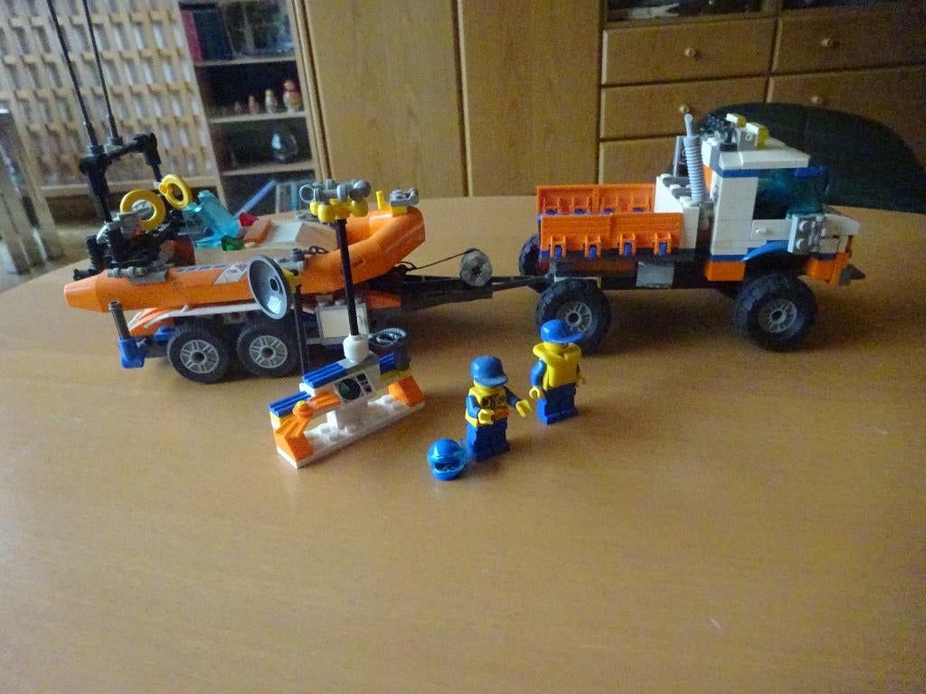 LEGO CITY 7726 Kustwachtauto en boot, Ophalen of Verzenden, Gebruikt, Complete set, Lego