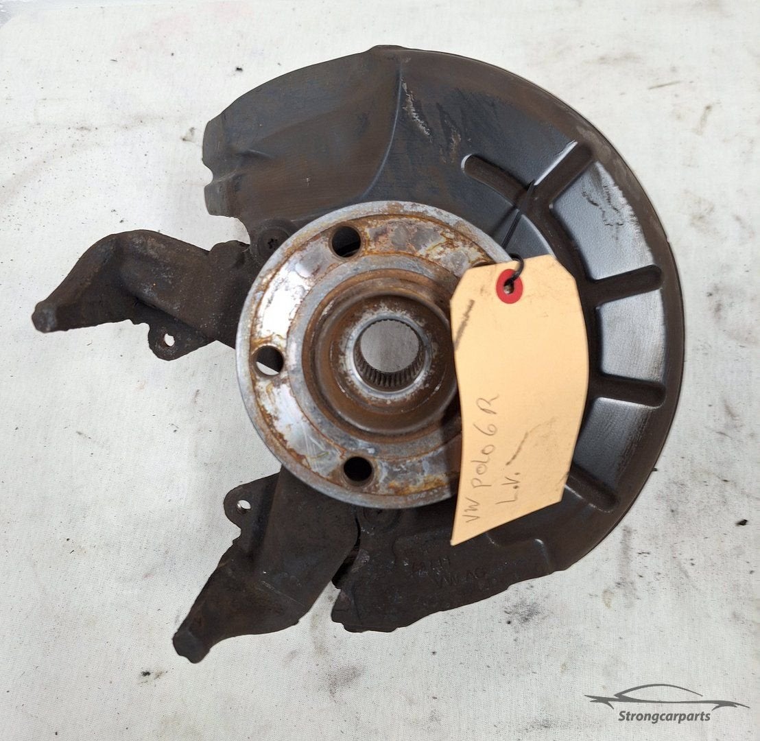 VW Polo 6R Fusee met wiellager links., Volkswagen, -, Utilisé, -