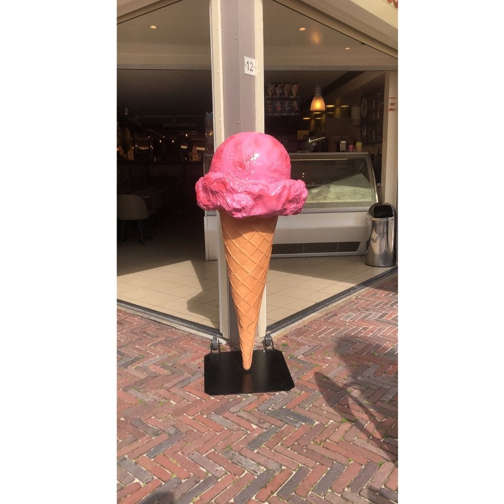 Crème glacée sur pied - Crème glacée - Fraise - 160 cm, Enlèvement, Neuf