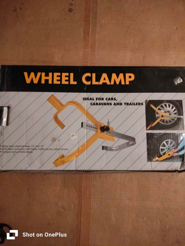 Wheel clamp nieuw, Ophalen
