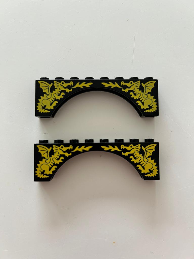 LEGO Dragon Arch (2 x), Lego, Comme neuf, Briques en vrac, Complet