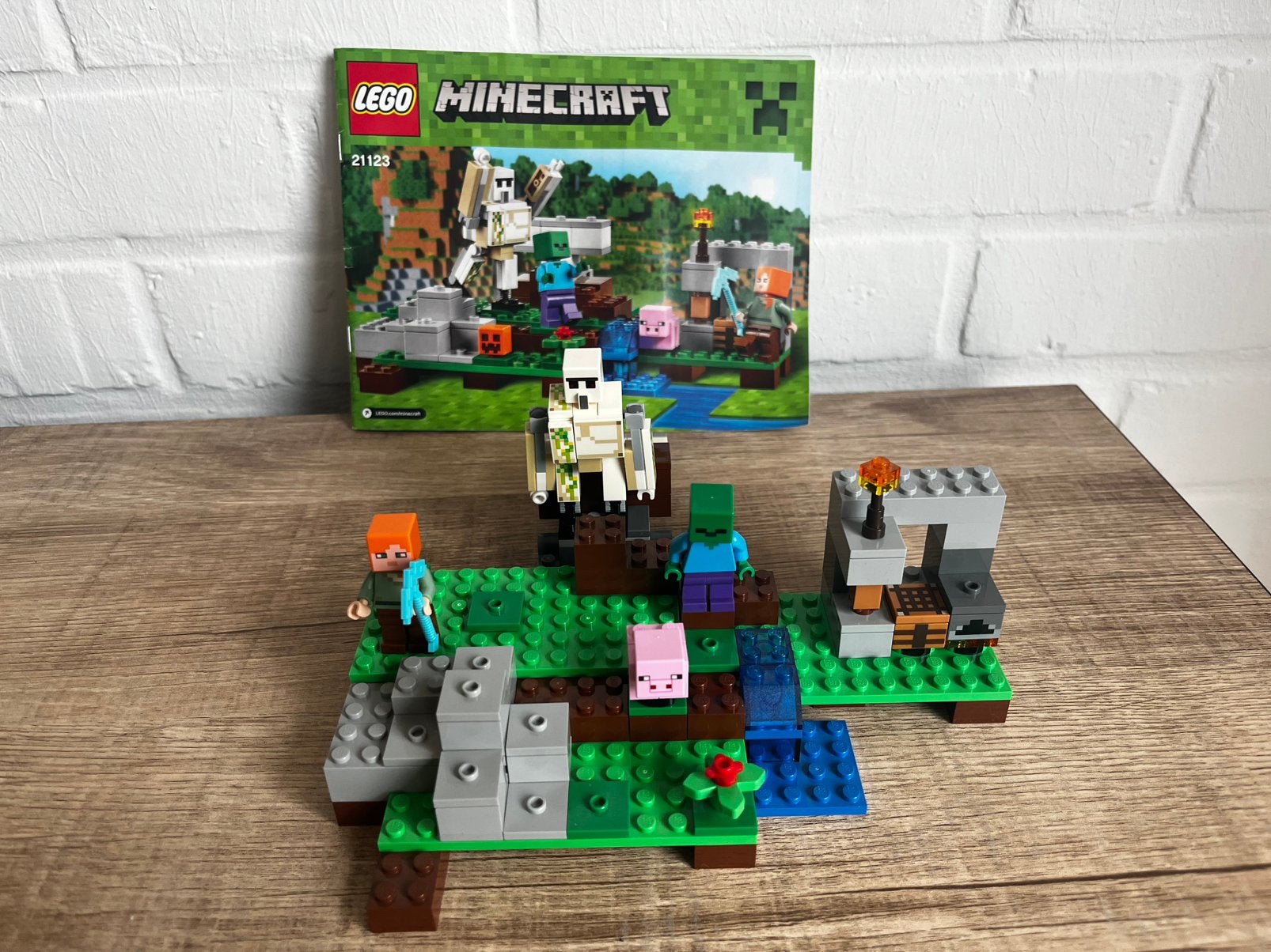 Lego Minecraft 21123 De IJzeren Golem, Minecraft, Lego, Ophalen of Verzenden, Zo goed als nieuw