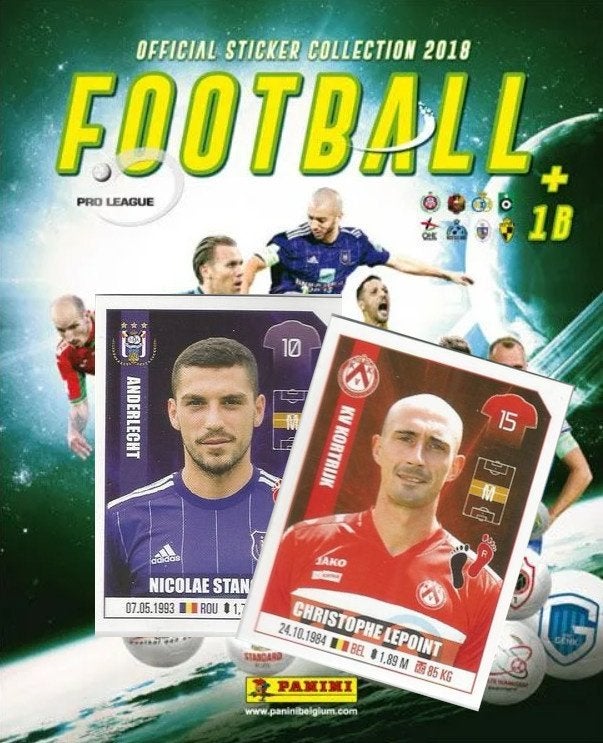 Football Pro League 2018 België - 12 stickers - Sticker, Ophalen of Verzenden, Nieuw, Sport