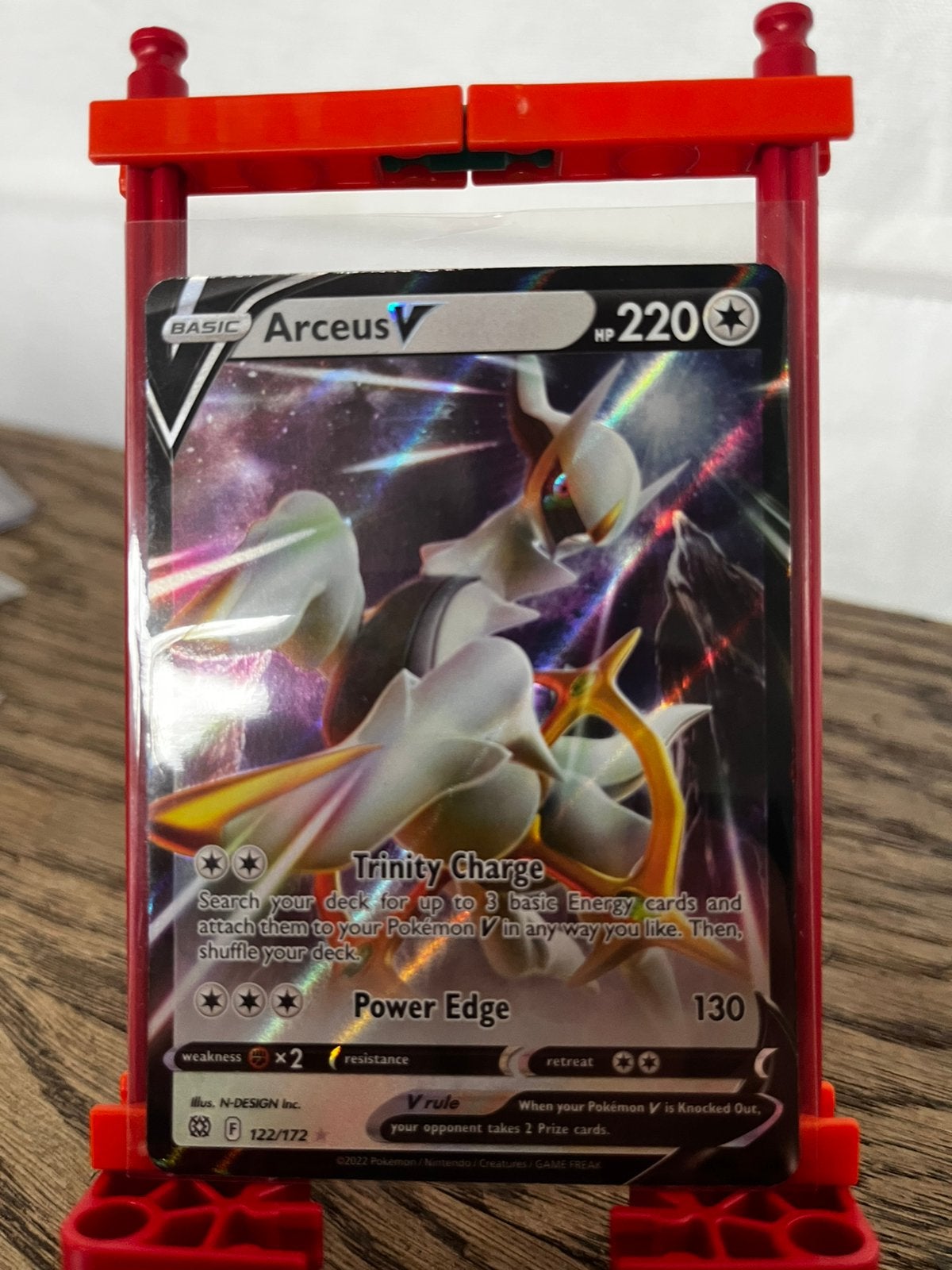 Pokémon Arceus V 122/172, Hobby en Vrije tijd, Ophalen of Verzenden, Nieuw, Losse kaart