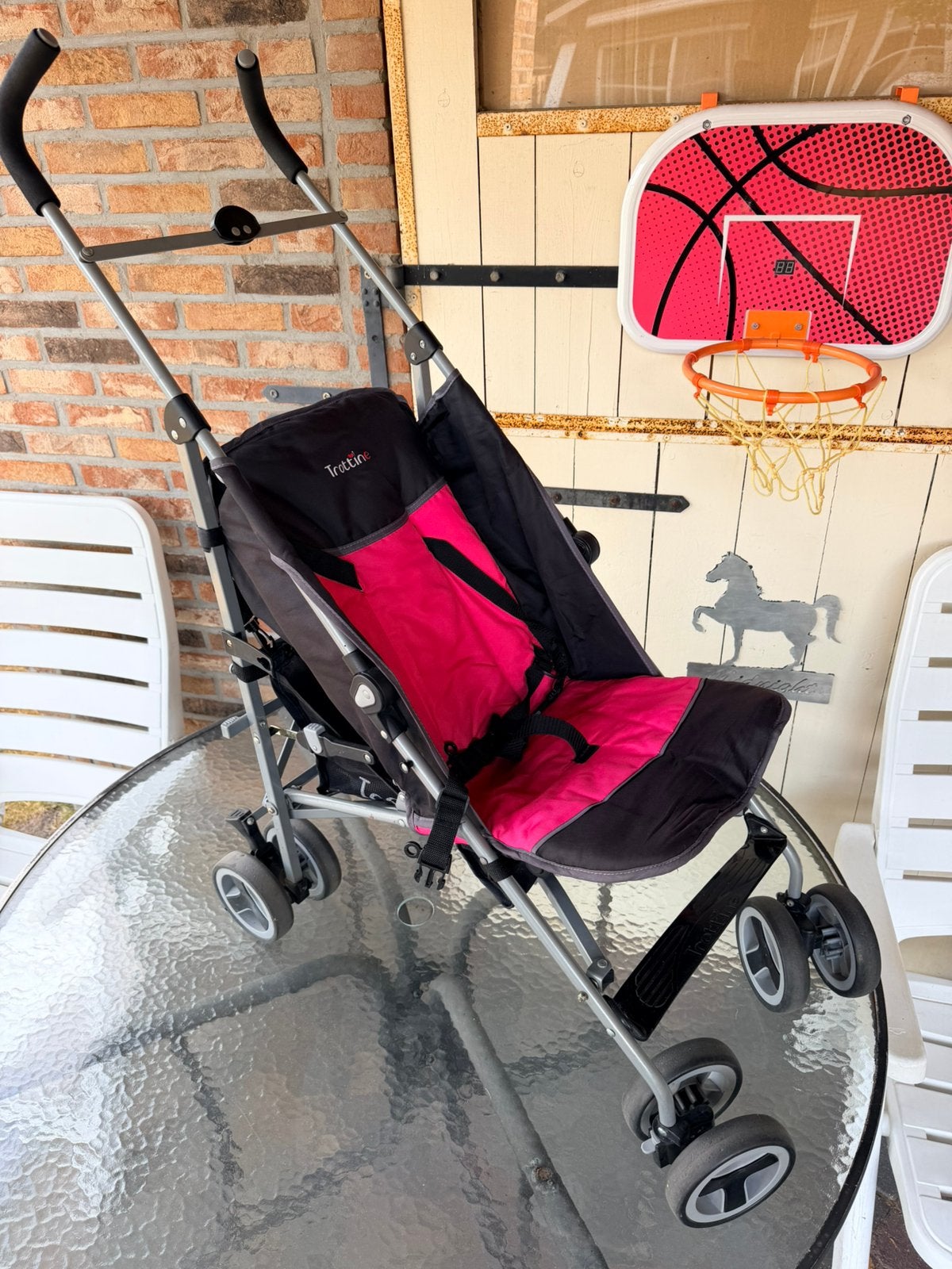 Kinder buggy, Ophalen, Gebruikt