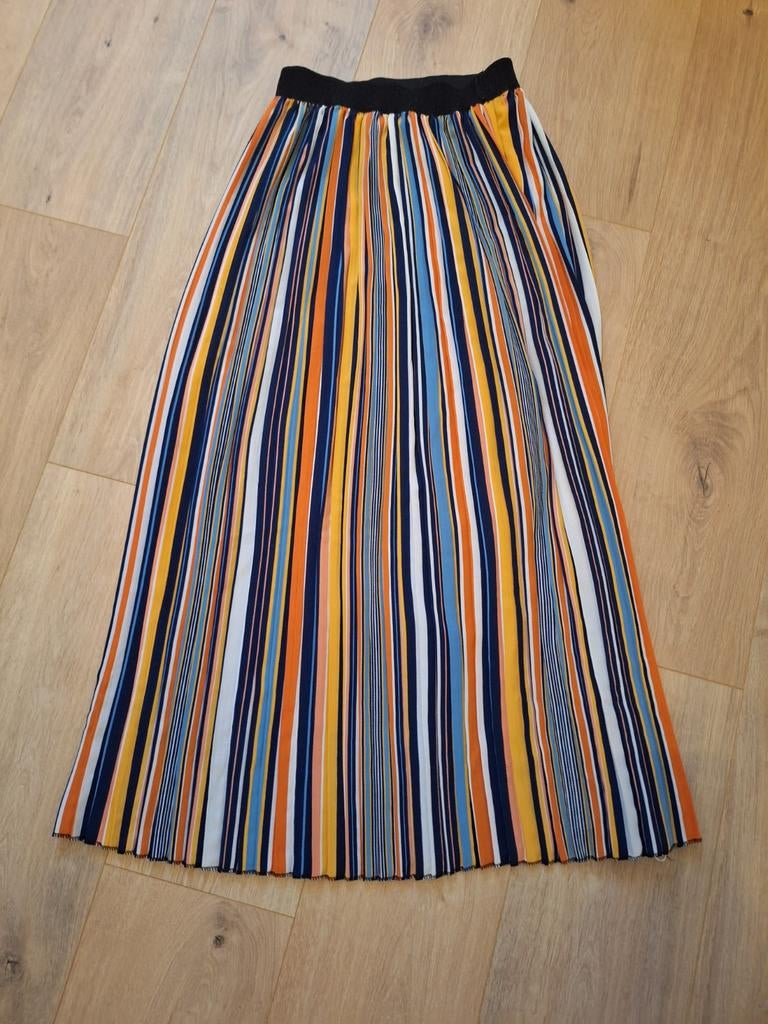 Kleurrijke rok met rekker - maat S, Enlèvement ou Envoi, Comme neuf, Taille 36 (S), Sous le genou