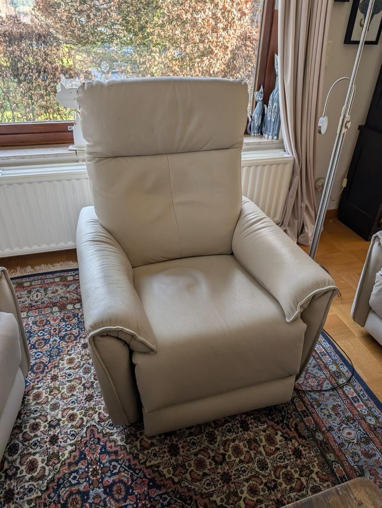 ensemble de canapés, Huis en Inrichting, Fauteuils, Leer, Ophalen