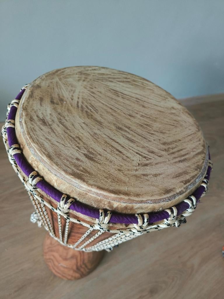 Djembe 60 cm met hoes – geitenvel – uitstekende staat, Ophalen, Zo goed als nieuw, Trommel
