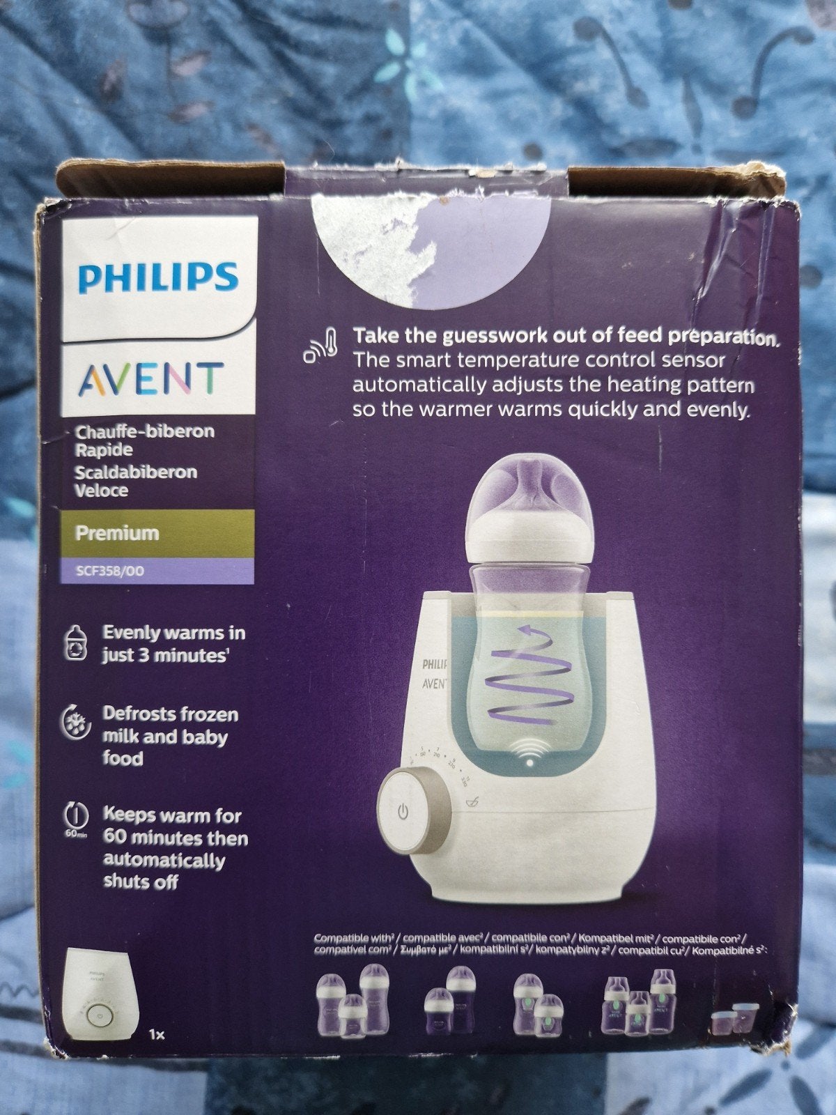 Chauffe-biberon rapide Philips Avent modèle SCF358/00, Enlèvement ou Envoi, Utilisé, Chauffe-biberons et petits pots