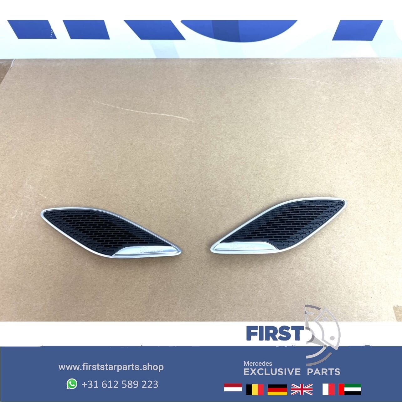 AMG BURMESTER SPEAKER COVERS Mercedes A CLA KLASSE W177 W118, Auto-onderdelen, Gebruikt, -, Ophalen of Verzenden, -
