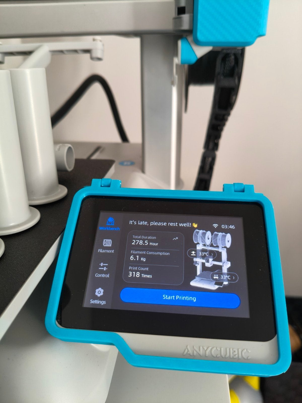 Imprimante 3D Anycubic Kobra X  4 Couleurs + Accessoires, Informatique & Logiciels, Enlèvement, Filament