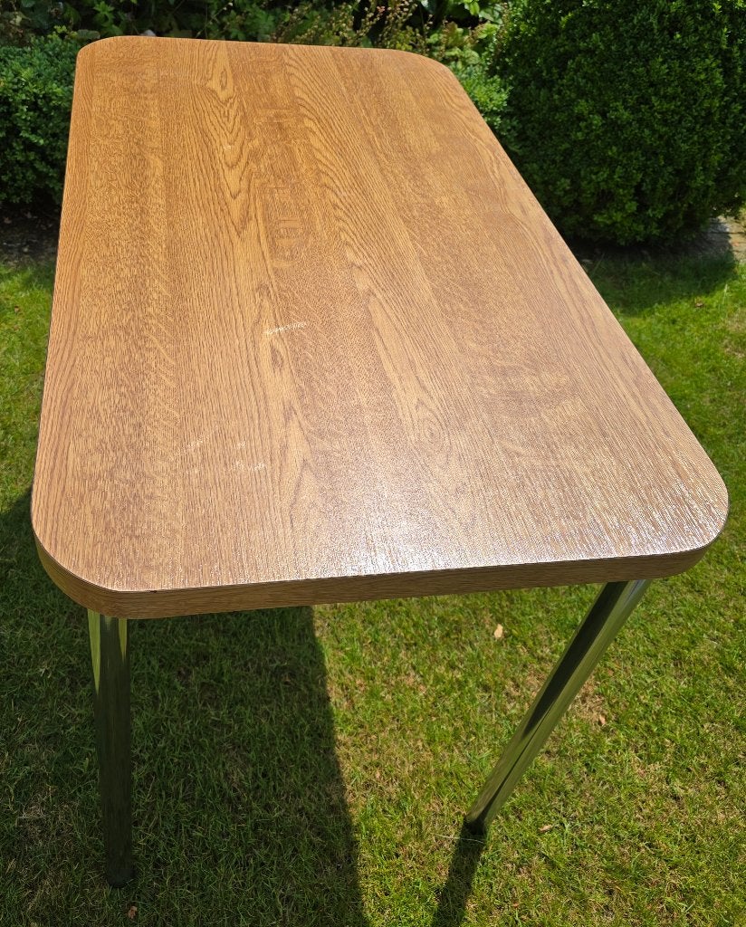 table vintage, Maison & Meubles, Tables | Tables à manger, Enlèvement, Comme neuf, Rectangulaire, Vintage