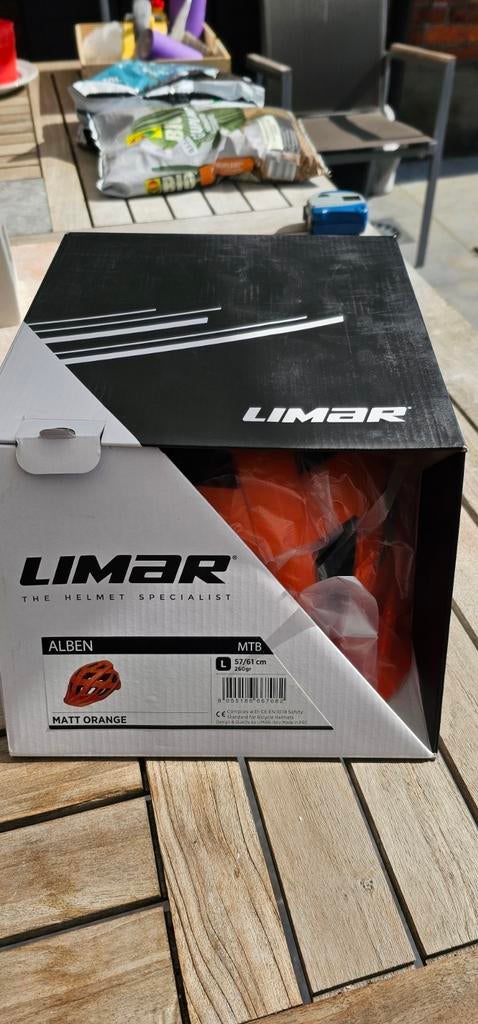 Limar MBT Alben mat oranje MBT helm (nieuw), Nieuw, Ophalen of Verzenden, Limar, L