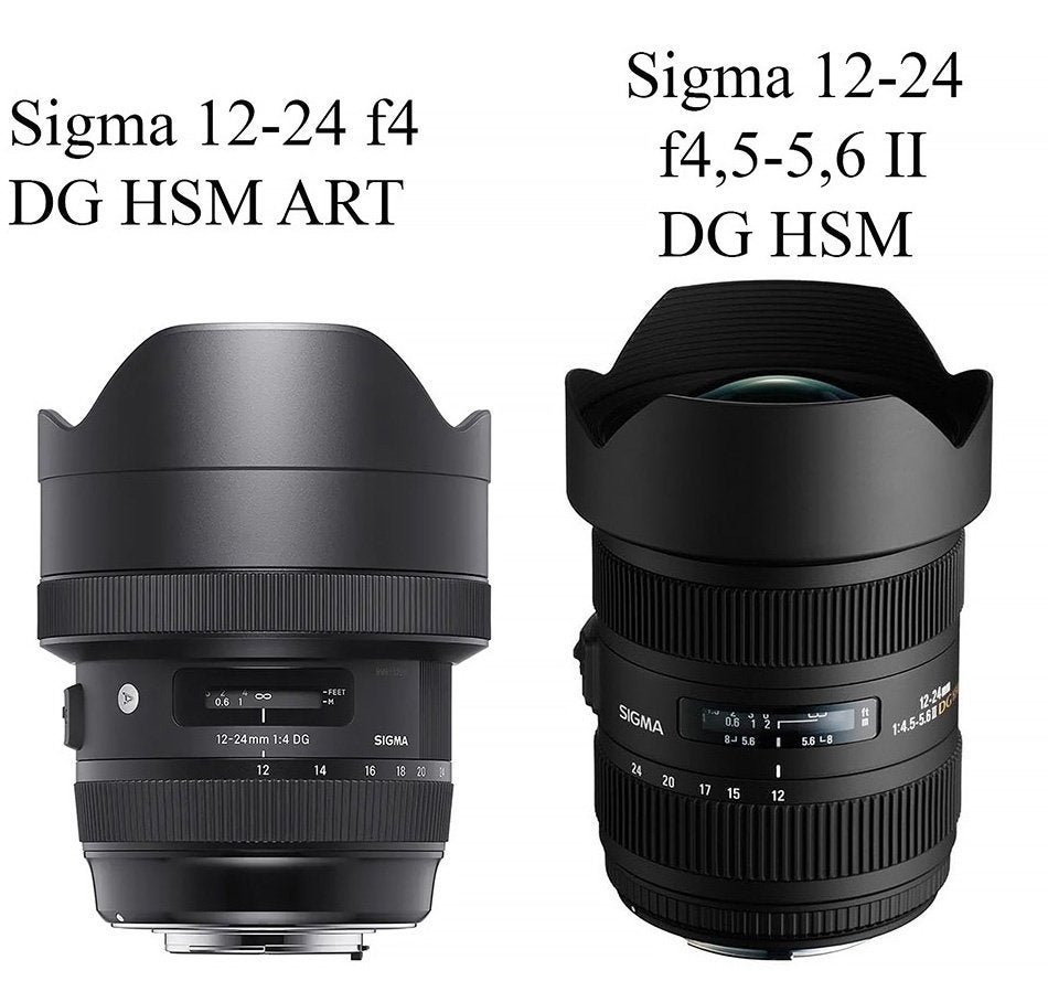 2 lenzen Sigma 12-24mm voor Canon EF (full frame), Sigma, Zoom, Zo goed als nieuw, Canon EF