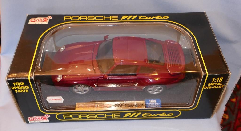 Vente d'actions Anson 1/18 : Porsche 911 Turbo, Hobby & Loisirs créatifs, Voitures miniatures | 1:18, Envoi, Neuf, Voiture, Anson