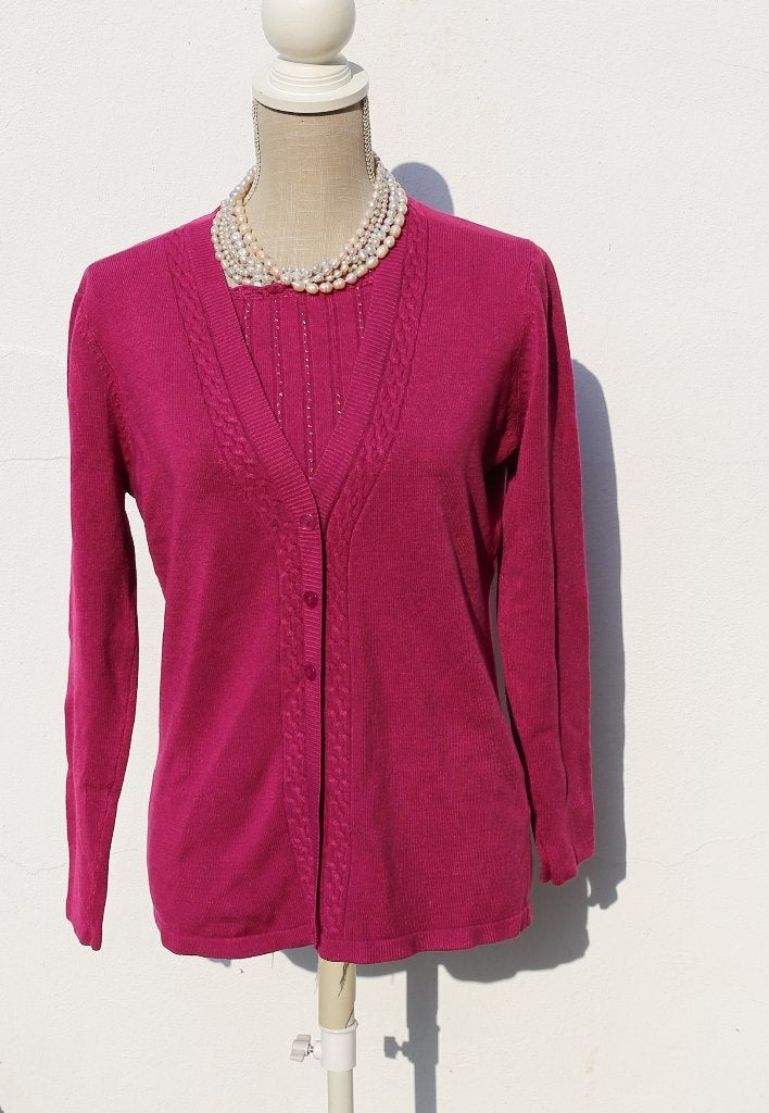 Roze wollen trui L, Kleding | Dames, Ophalen of Verzenden, Gedragen, Maat 38/40 (M), Roze