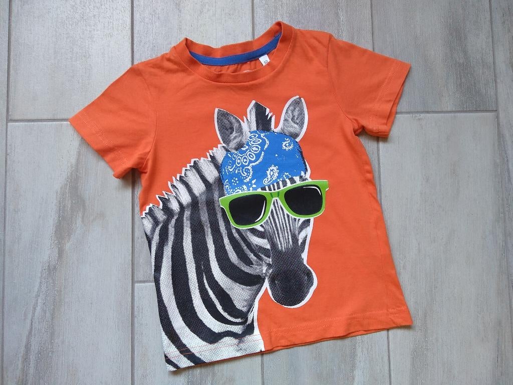 ★ M92 - T-shirt zebra, Kinderen en Baby's, Ophalen of Verzenden, Zo goed als nieuw, Jongen, Shirt of Longsleeve