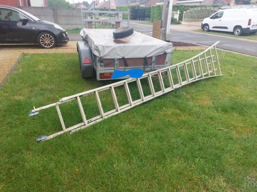 uitschuifbare ladder tot 8m, Ophalen, Gebruikt, Ladder, 4 meter of meer