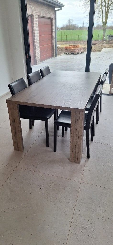 Landelijke eettafel 6 personen, Ophalen, 50 tot 100 cm, Vijf personen of meer, 150 tot 200 cm